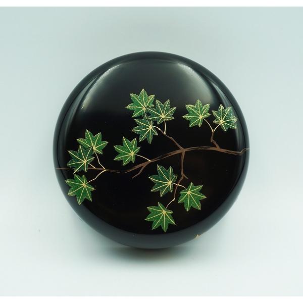 茶道具 棗 中棗 青楓に鮎蒔絵 黒川和禅 桐箱 : 新古茶道具