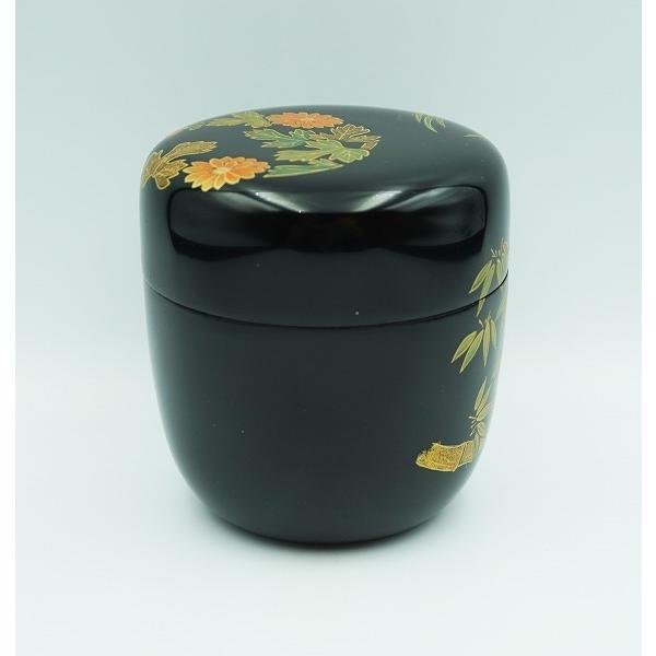 茶道具 棗 中棗 花丸蒔絵 宮田宗景 桐箱 : 新古茶道具 さかい ヤフー店