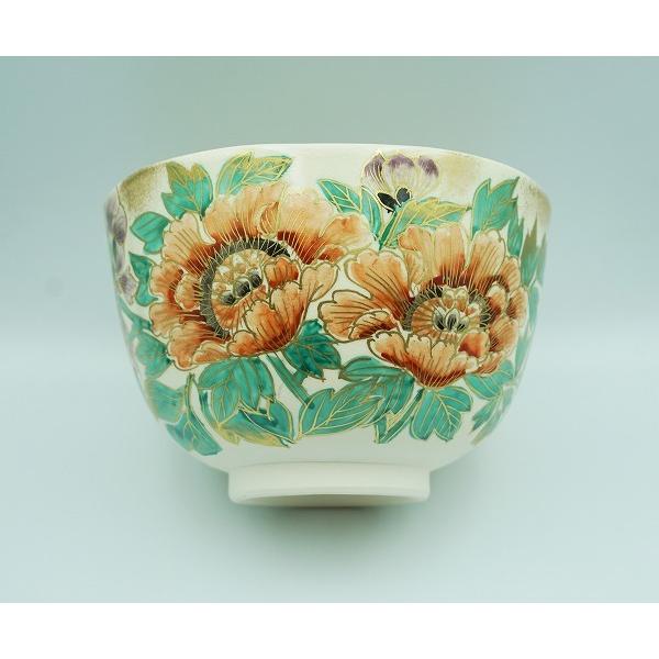 茶道具 茶碗 茶碗 仁清 芍薬 壱休窯 桐箱 : 新古茶道具 さかい ヤフー