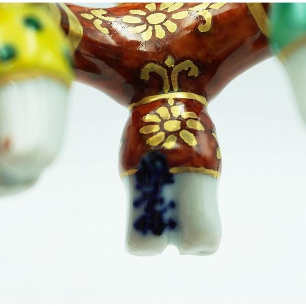 1221 茶道具 色絵 樹 高野昭阿弥  蓋置　未使用 1221 茶道具 色絵 樹 高野昭阿弥 蓋置 未使用