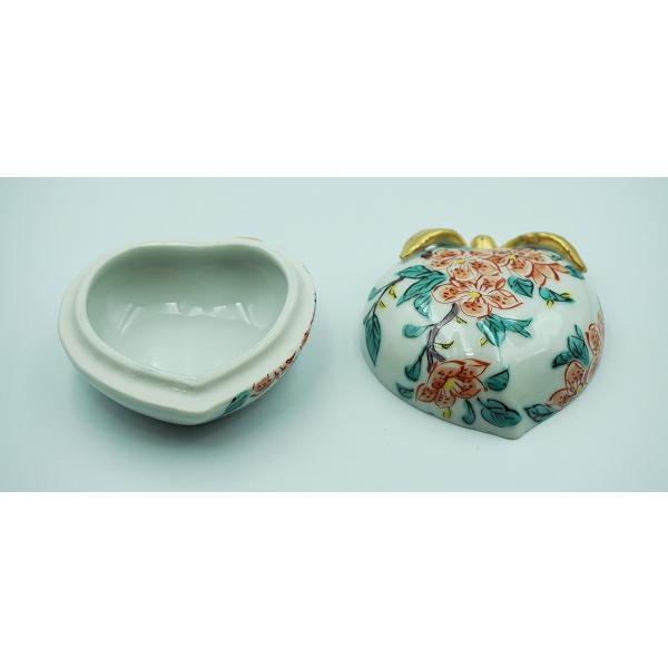 茶道具 香合 香合 色絵 桃 高野昭阿弥 木箱 : 新古茶道具 さかい 茶道具 香合 香合 色絵 桃 高野昭阿弥 木箱 : 新古茶道具 さかい