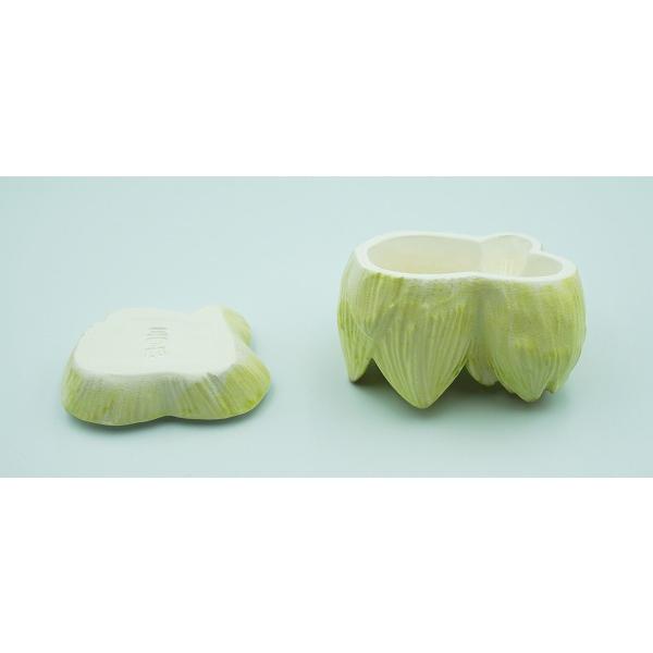 茶道具 香合 香合 蕗の薹 今岡三四郎 桐箱 : 新古茶道具 さかい