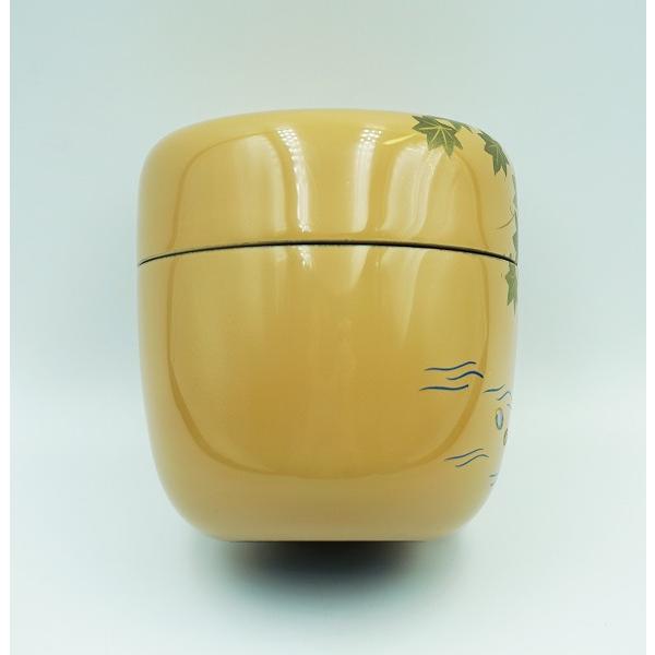 茶道具 棗 中棗 白塗 青楓蒔絵 宮田宗景 桐箱 : 新古茶道具 さかい