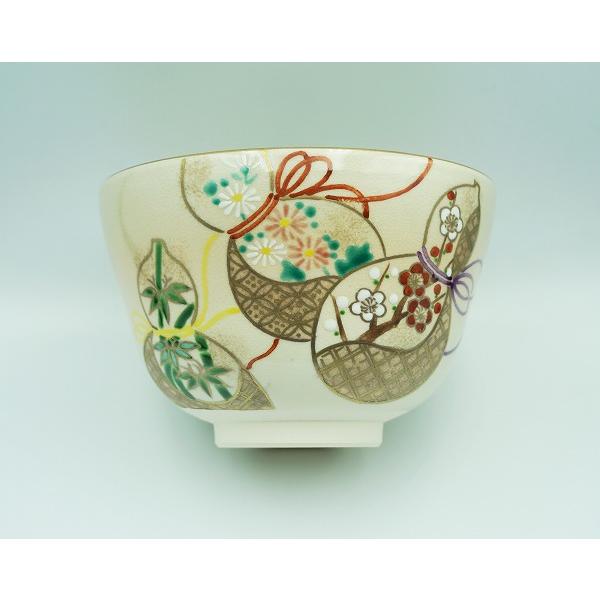 【茶道具】山本蓼造　色絵桜茶盌（共箱） 茶道具】山本蓼造 色絵桜茶盌（共箱） 茶道具】山本蓼造色絵桜