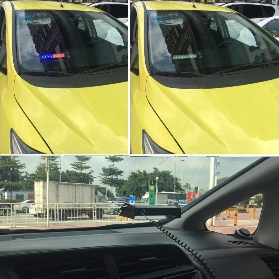 ストロボライト 車 LED 8 赤 黄色 青 警察 点滅 ライト ダッシュ 緊急警告 3 点滅 フォグランプ 3 スタイル｜saka-store｜06