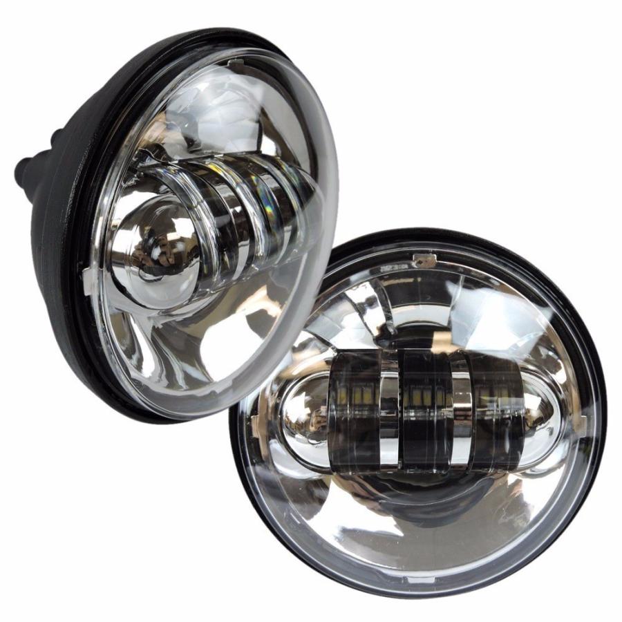 ハーレー LED ヘッドライト 4.5インチ フォグランプ ×2 セット 