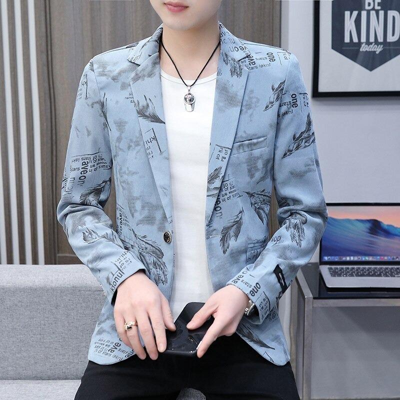 テーラードジャケット メンズ おしゃれ ブレザー 花柄 スーツ