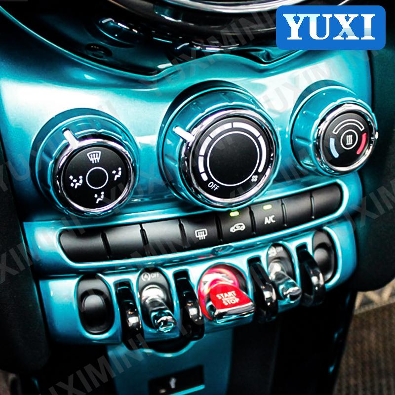 インテリアパネル エアコンスイッチパネル カバー ステッカー トリム BMW ミニクーパー S F55 F56 F57 ssts177