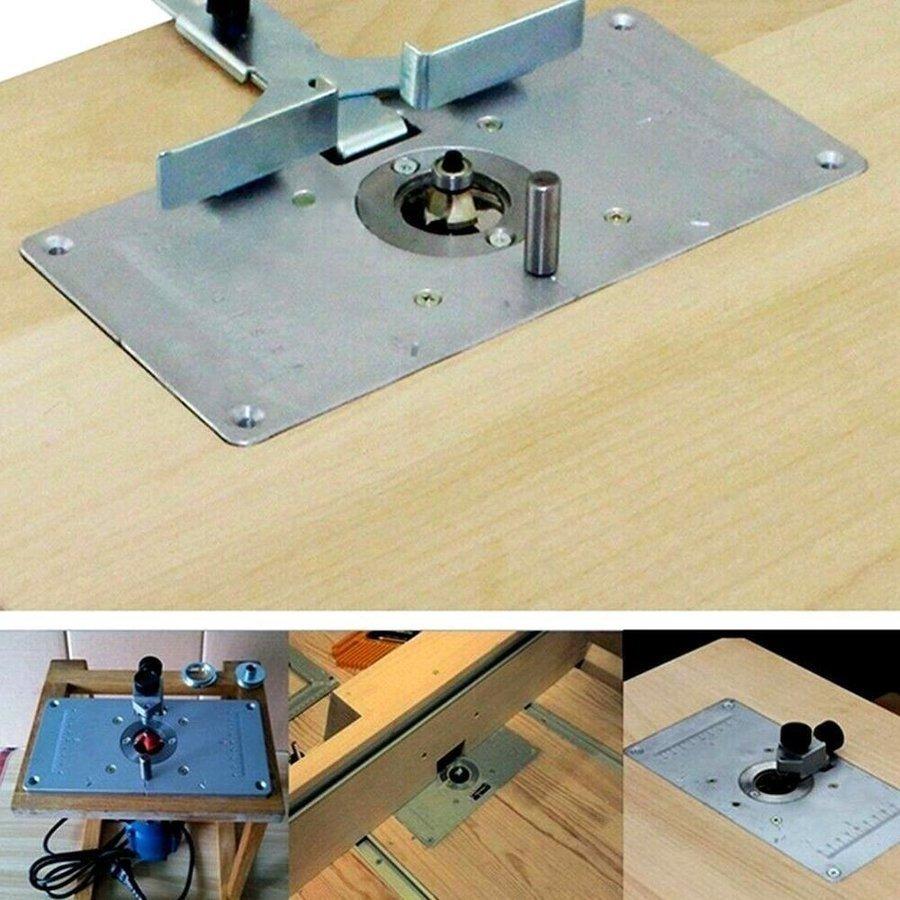 アルミルーターテーブルインサートプレート 多機能 ウッドベンチ 彫刻機 トリマー 木工モデル