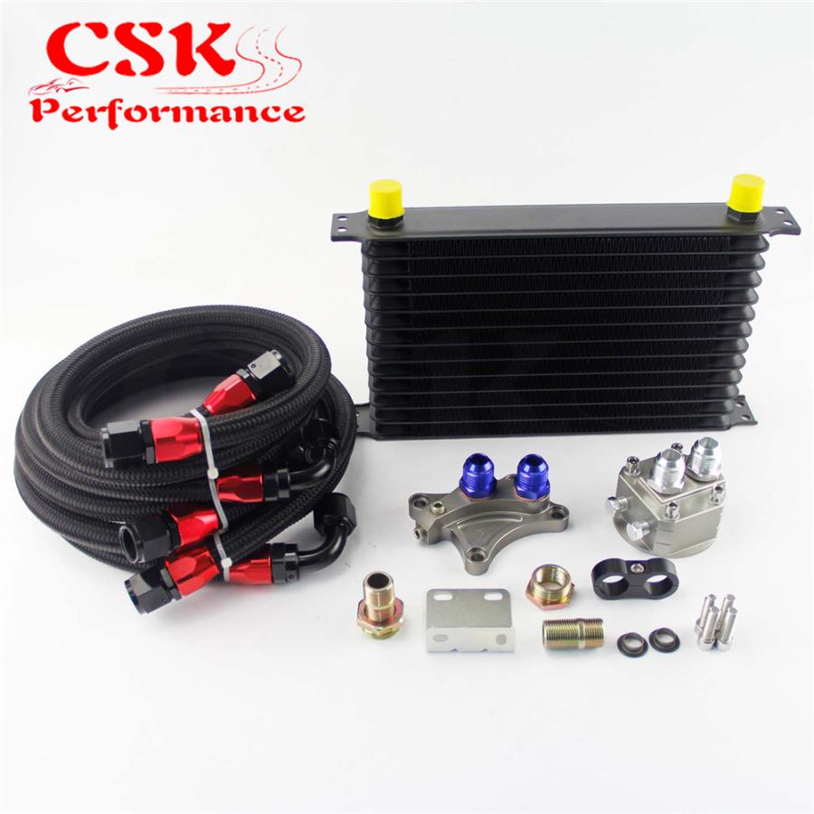 オイルクーラー 13行 262mm AN10 日産 シルビア S13 S14 S15 180SX