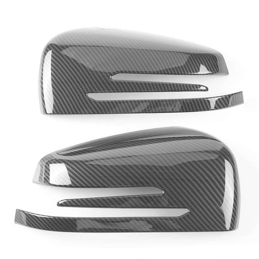 Carbon Fiber Side Rear View Mirror Cap Cover for A B C E GLA Class W204 W212 Car Rearview Mirror Cover 