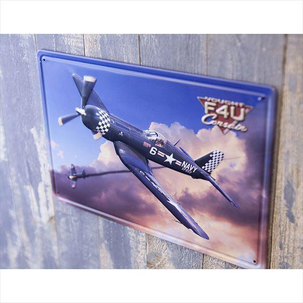 アメリカン レトロ ブリキ看板 アメリカン雑貨 アンティーク 戦闘機