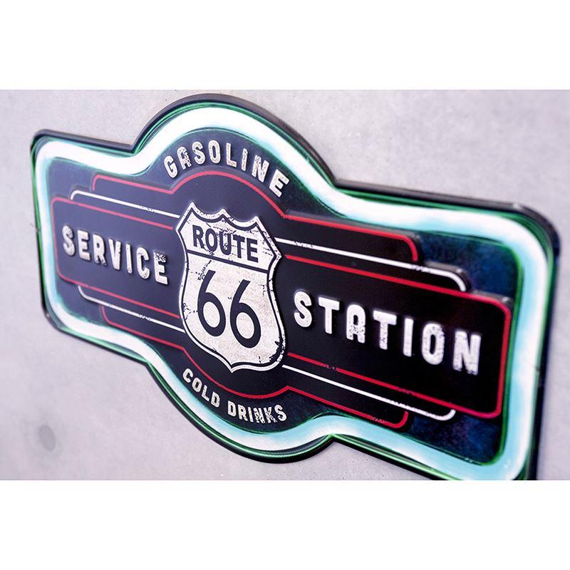 ブリキ看板 アメリカン雑貨 アンティーク エンボスプレート ROUTE66 SERVICE STATION｜sakae-daikyo｜03