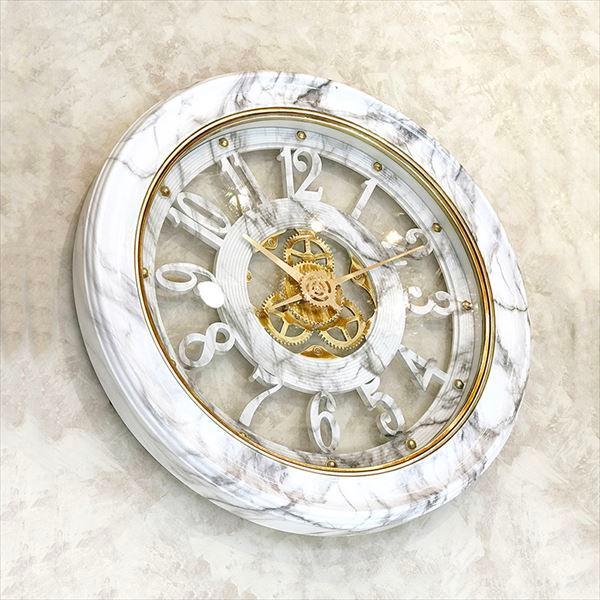 掛時計 壁掛け時計 デザインクロック ウォールクロック 大理石柄