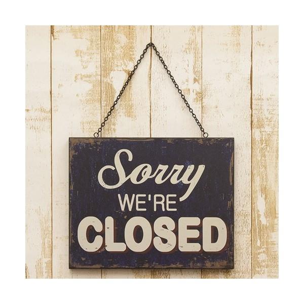 アメリカン レトロ 看板 両面 プレート オープン クローズ S : USA