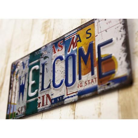 アメリカン レトロ ブリキ看板 アンティーク[ナンバープレート