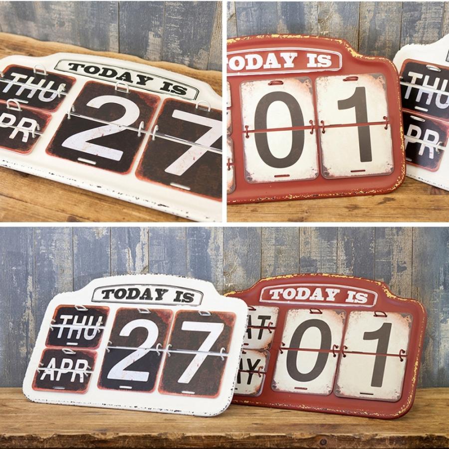 アメリカン レトロ カレンダー 日めくりカレンダー 万年 アンティーク