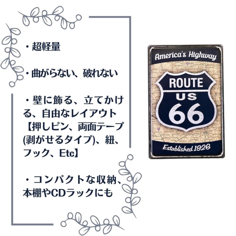 ブリキ看板 アメリカン雑貨 Route66 ルート66 ティンプレート アメリカ