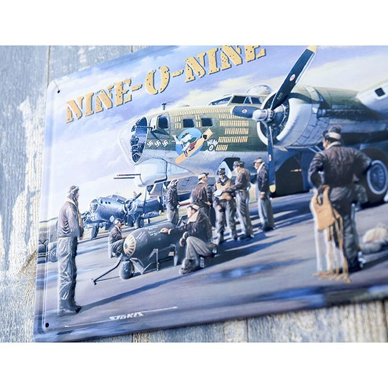 アメリカン レトロ ブリキ看板 サインプレート アンティーク 戦闘機