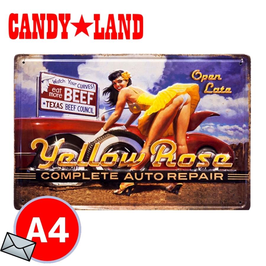 アメリカン レトロ ブリキ看板 アメリカン雑貨 アンティークメタル