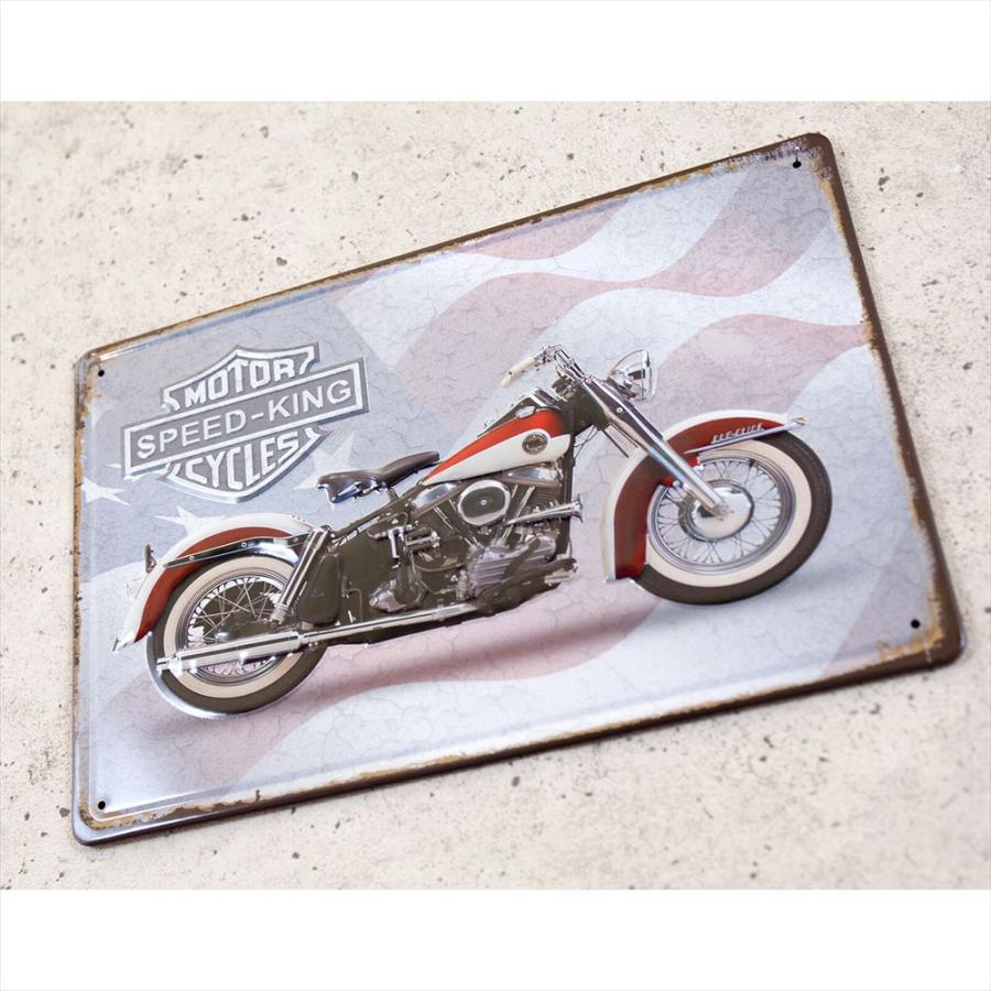 ブリキ看板 ヴィンテージ バイク アンティーク レトロ アメリカン 1950