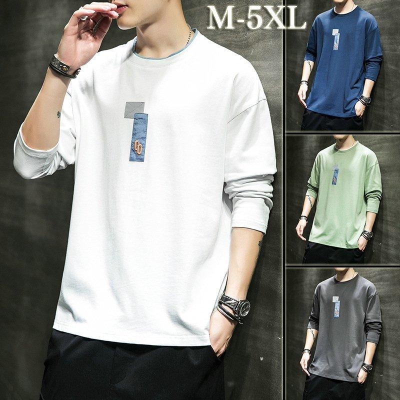 Tシャツ メンズ 長袖 無地 ロンt ティーシャツ カットソー ファッション カジュアル 白 春 夏 3032 大きいサイズ 30代 40代 50代 50代 通学 Fjgk さかえ 通販 Yahoo ショッピング