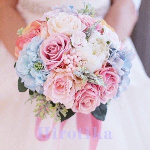 ウエディングブーケ ブートニア 安い 結婚式 ウェディングブーケ 花嫁 ウェディングブーケ 花嫁 花 ガーデニング アレンジメント ブライダルブーケ さかえ ウェディング用 Hlph Bjm 造花 手作り 披露宴 通販 銀座 の