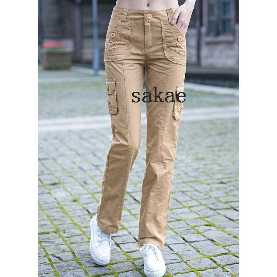 カーゴパンツ レディース 作業着 ワークパンツ ミリタリー スキニーパンツ ロング丈 カーゴ スリム カジュアルパンツ 春夏 Sakab521 さかえ 通販 Yahoo ショッピング