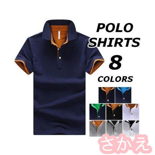 ポロシャツ メンズ 半袖 おしゃれ ブランド 無地 柄 黒 半袖ポロシャツ シャツ トップス 大きいサイズ 春 夏 ポロシャツ Ilgaimportadora Com