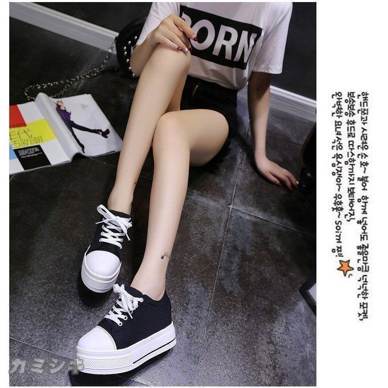 市場 インヒールスニーカー 花柄 ハイカットスニーカー レディースシューズ 靴 厚底 滑り止め