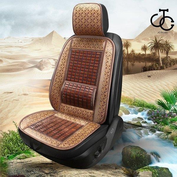 車 シートカバー 竹 車用 内装パーツ カークッション カーシート ｌ字型クッション 椅子カバーマット 竹素材の快適シートです ソファクッション フロント用1枚 ハイクオリティ