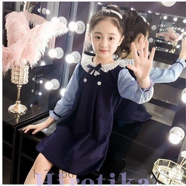 可愛い 韓国風 スウィート リボン お姫様 ファッション 新作 女の子 ワンピース 韓国子供服 オシャレ 110 1 130 140 150 160 ジュニア プリーツ ワンピース 新作モデル Www 22brasil Org Br