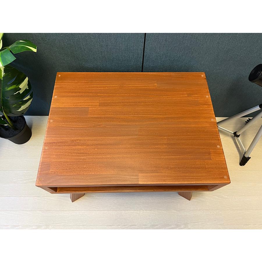 送料無料】 ローテーブル ロ形 60cm 45cm パイン チーク 木製脚 組立式  