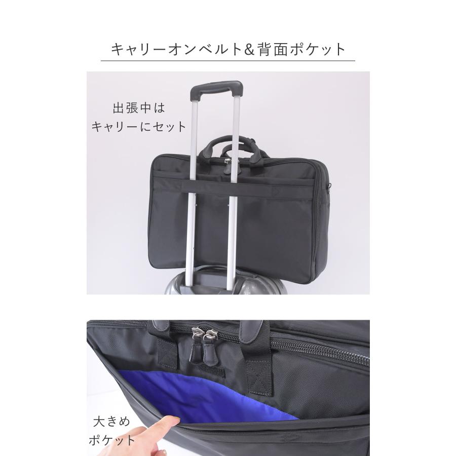 Ryu'sone ビジネスバッグ メンズ ビジネスボストン A3対応 2way 大容量 2ルーム ショルダー ナイロン 出張 大容量 爆買の画像