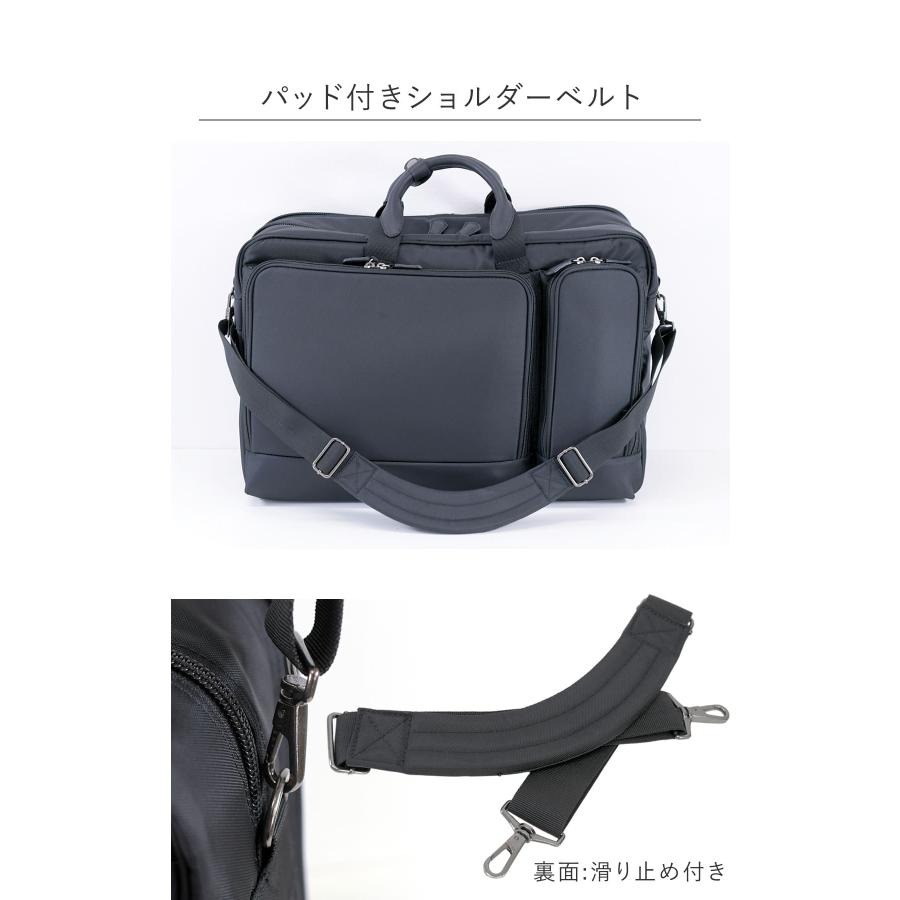 Ryu'sone ビジネスバッグ メンズ ビジネスボストン A3対応 2way 大容量 2ルーム ショルダー ナイロン 出張 大容量 爆買の画像