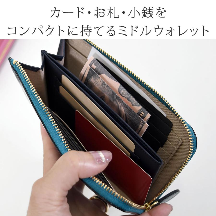 Arukan 財布 ミドル財布 レディース l字ファスナー ミニ財布 Arukan 財布 ミドル財布 レディース l字ファスナー ミニ財布