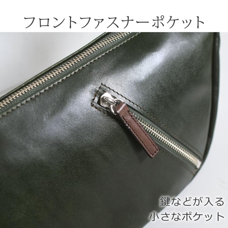 CROSSROADS crossroad ボディバッグ メンズ 本革 おしゃれ 40代 レザー