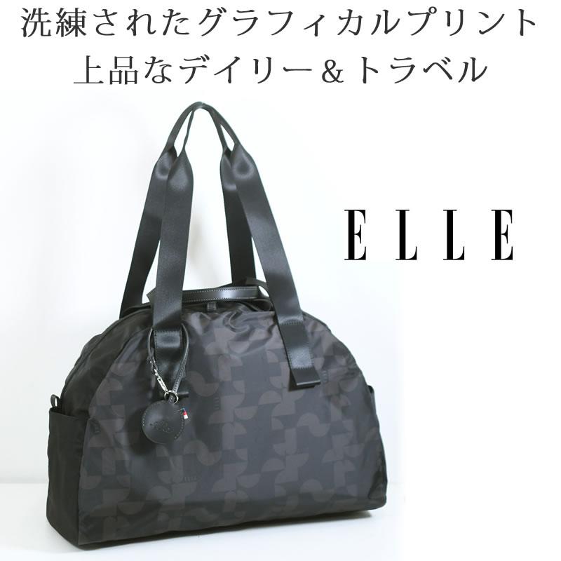 ELLE（エル） ボストンバッグ レディース 小さめ ブランド 軽い