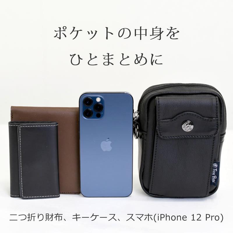 Troy Bros（トロイブロス） ベルトポーチ メンズ 小型 革 ブランド