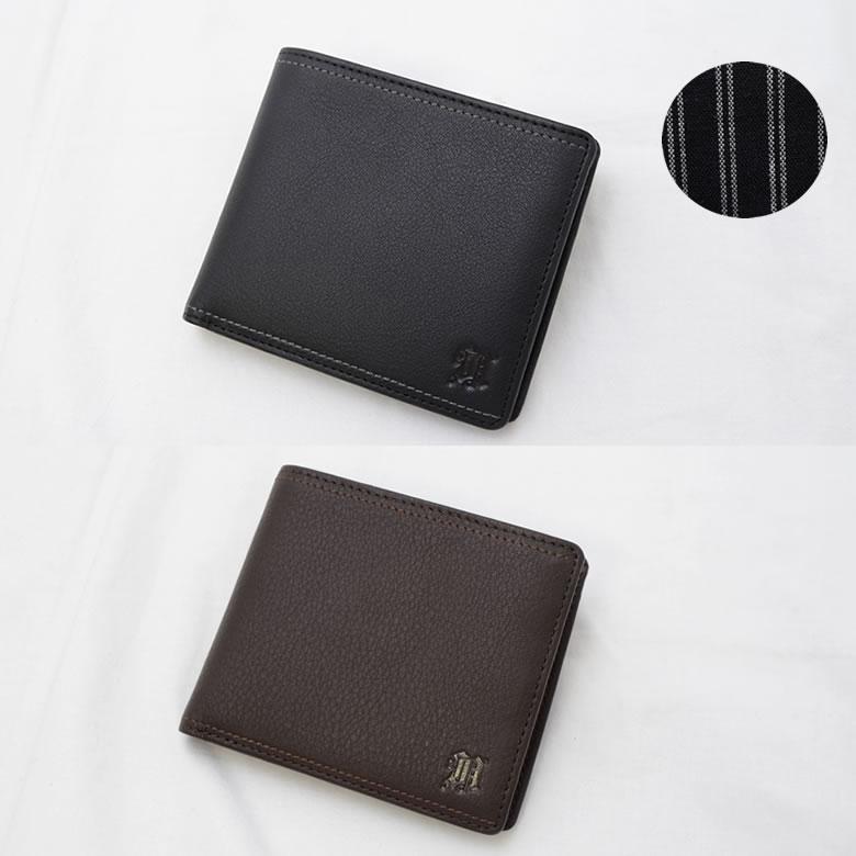 にこにこ品 NICOLE 財布 メンズ 二つ折り 牛革 札入れ 小銭入れ おしゃれ