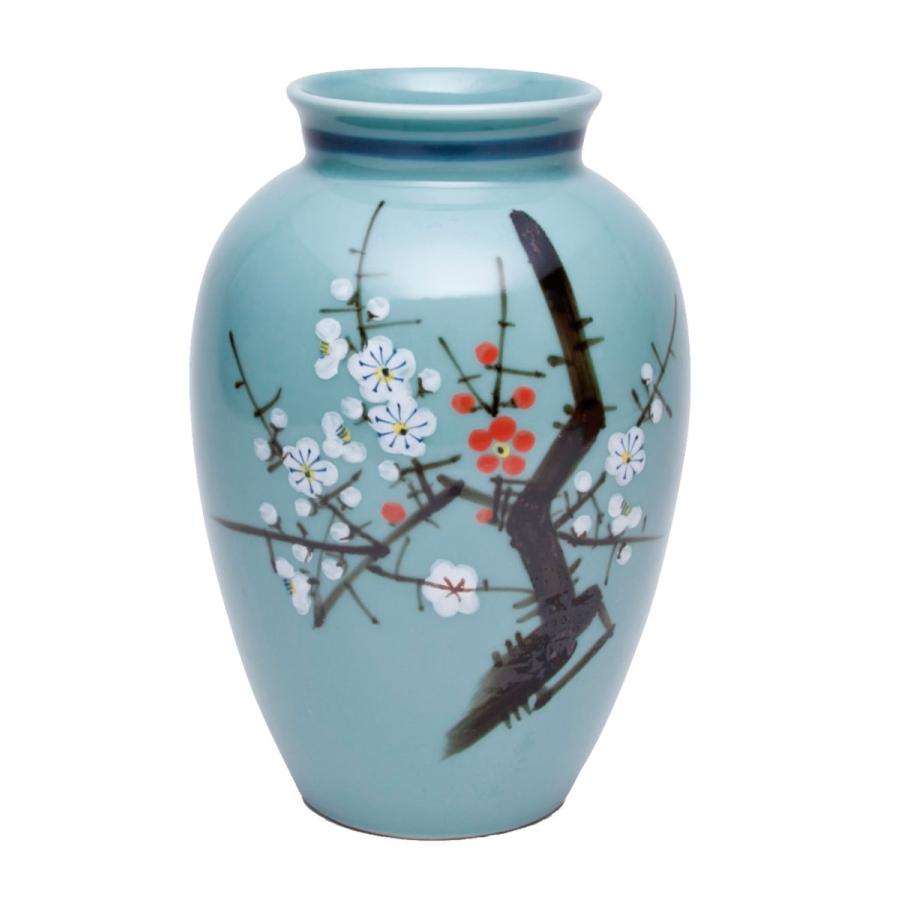 中太花瓶 青磁 梅 花瓶 和風 陶器 インテリア フラワーベース 019 03 陶器のお店 Sakaeya 通販 Yahoo ショッピング