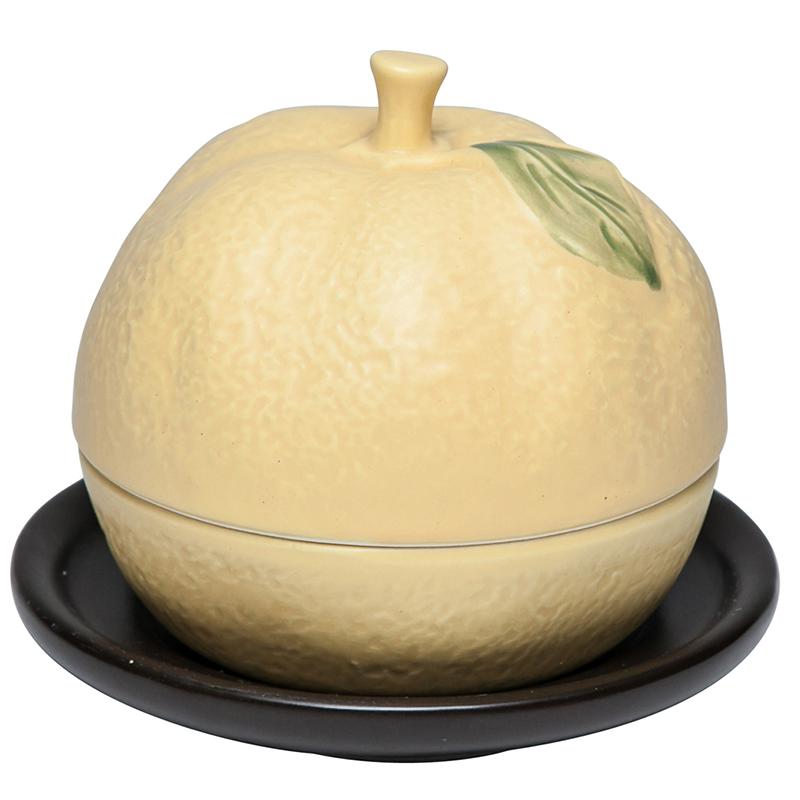 おばあちゃんの焼きみかん みかん リンゴ 柿 焼きいも 贈り物 40 35 陶器のお店 Sakaeya 通販 Yahoo ショッピング