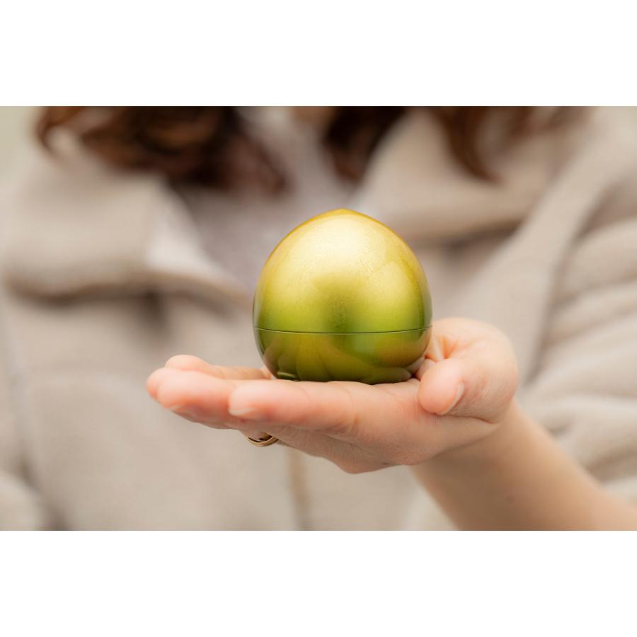 小型骨壺 蕾花 らいか 草原：金箔_3