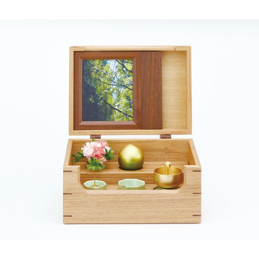 小型骨壺 蕾花 らいか 草原：金箔_4