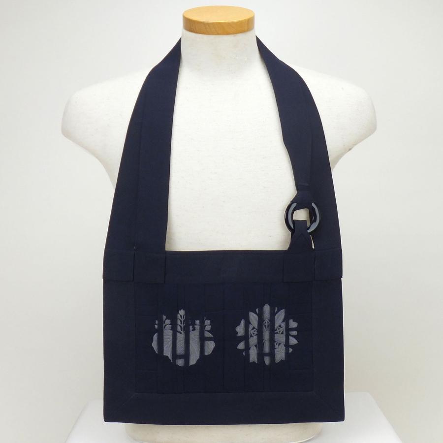 九寸絡子 すかし同色 紗 紺 両山紋大 : 坂口衣芸工房ヤフーショップ