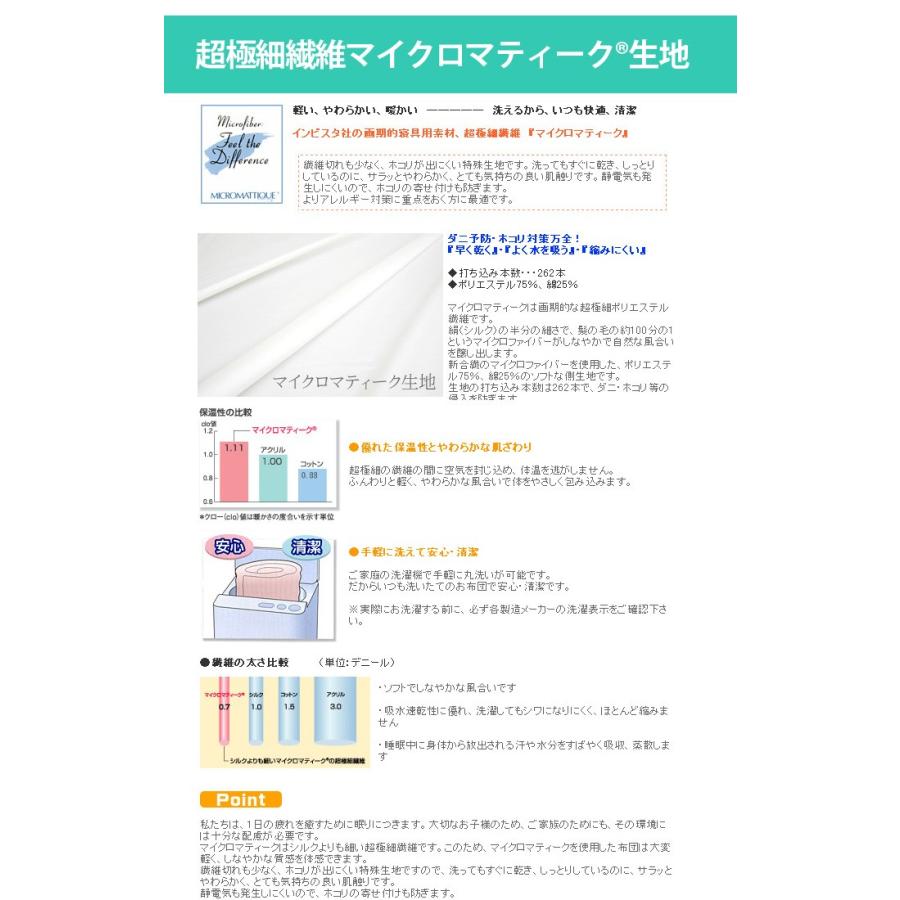敷布団 シングル 洗える 着脱式 マイクロマティーク生地 ダクロンFRESH 4-hole(4穴)中綿 完全分割 選べる中芯パラレーヴ(ブレスエアー)ファインエアー 爆買_4