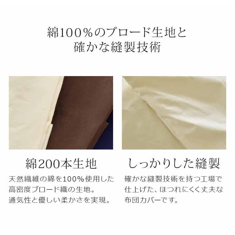 日本製 防ダニ 綿100％ 敷き布団カバー ミニサイズ 75×185cm（70×180cm敷布団用）洗える SEK抗菌防臭加工 洗濯機 抗菌 防臭 防ダニ 静電気防止 オールシーズン｜sakai-f｜05