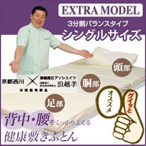 送料無料】【日本製】京都西川 浪越 健康敷布団 エクストラモデル（3