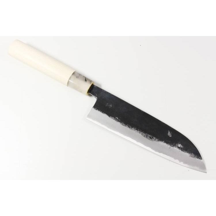 武峰作 黒打 三徳包丁 包丁 青紙一号 165mm 和式 #241435 プレゼント