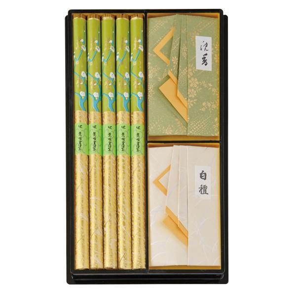薫明堂 #31 進物用塗り箱入り 慈明三種香 線香 沈降 白檀組み合わせ 線香 お供え お彼岸 日本製 葬儀 お盆 喪中 休暇 プレゼント おすすめ 爆買